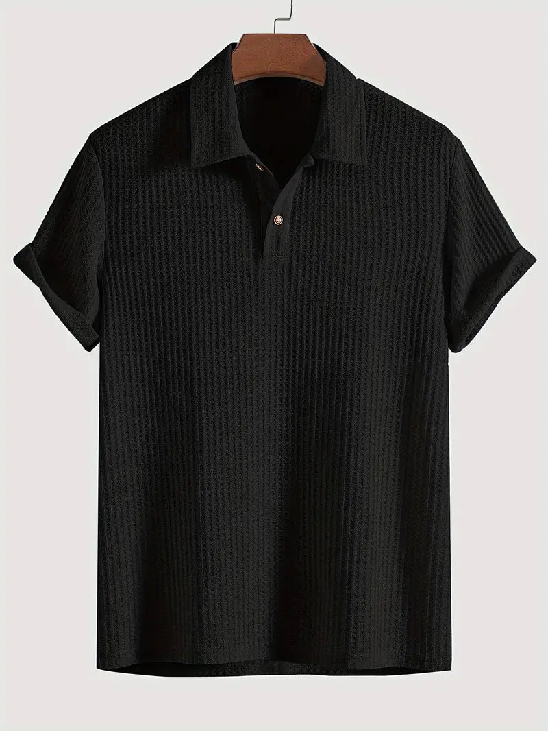Men’s Polo Shirt | Solid Textured Design 2