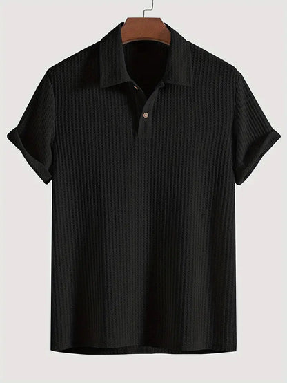 Men’s Polo Shirt | Solid Textured Design 2
