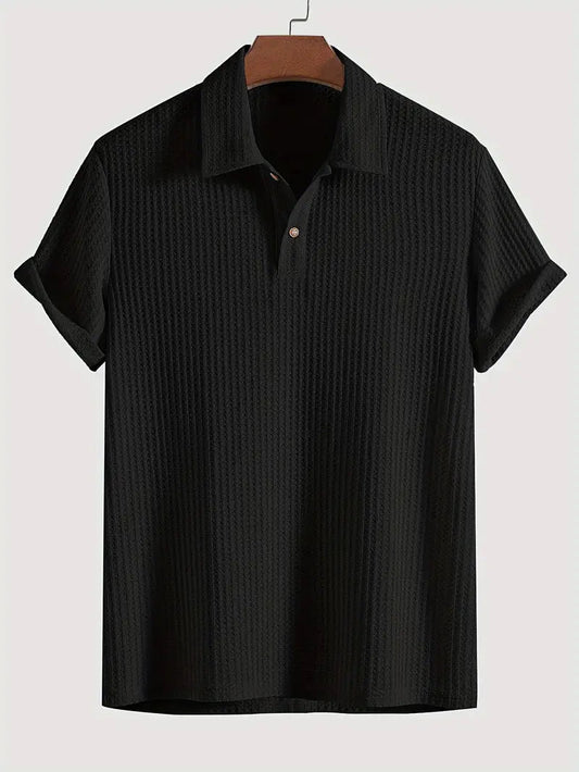 Men’s Polo Shirt | Solid Textured Design 2