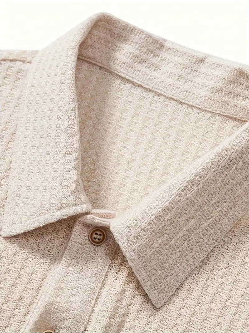 Men’s Polo Shirt | Solid Textured Design 4