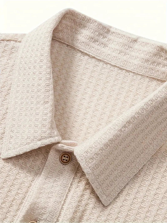 Men’s Polo Shirt | Solid Textured Design 4