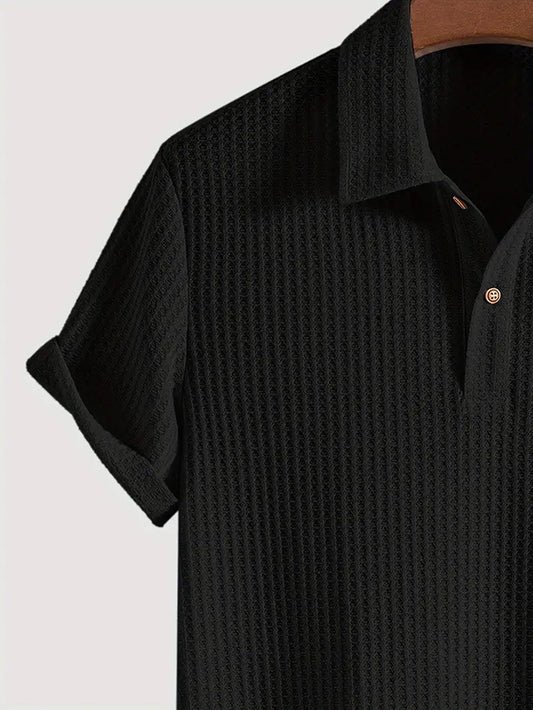 Men’s Polo Shirt | Solid Textured Design 5