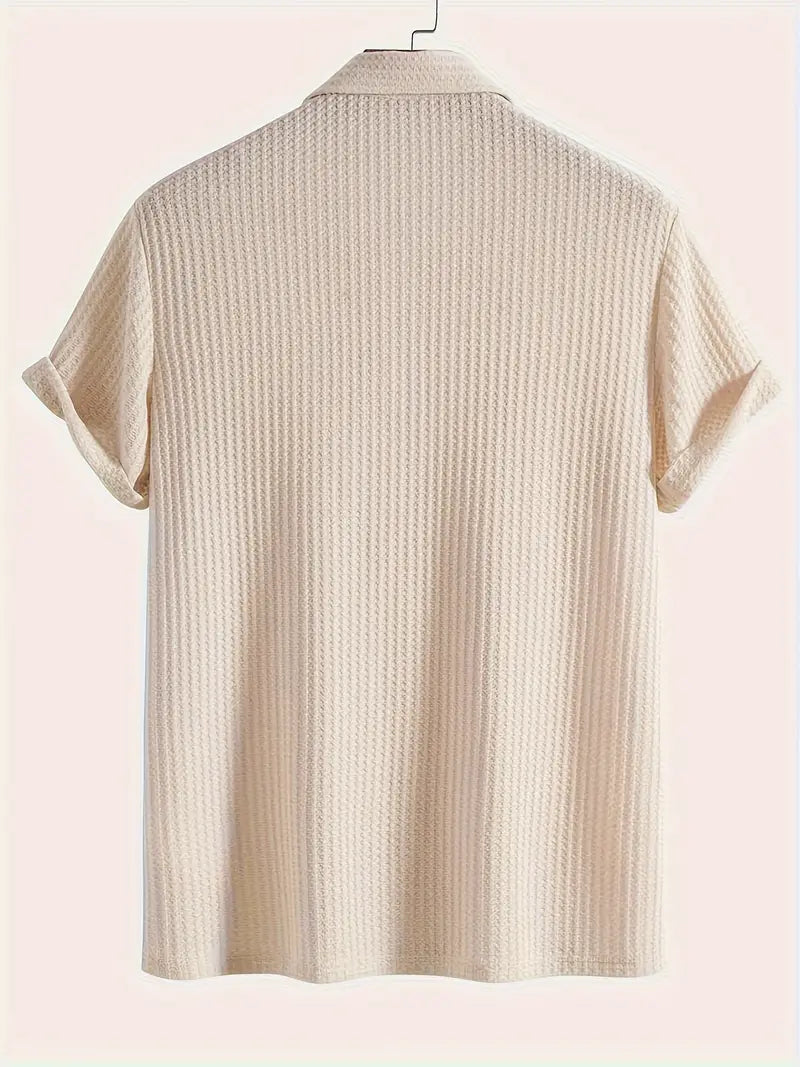 Men’s Polo Shirt | Solid Textured Design 6