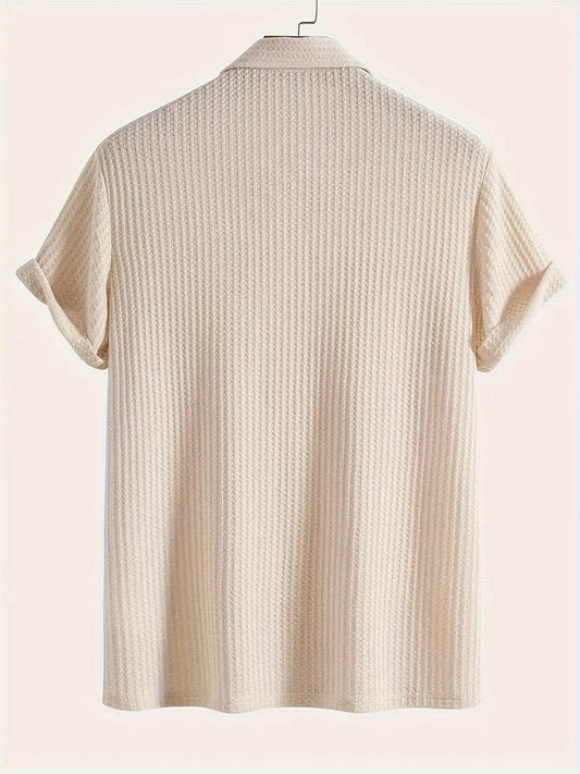 Men’s Polo Shirt | Solid Textured Design 6
