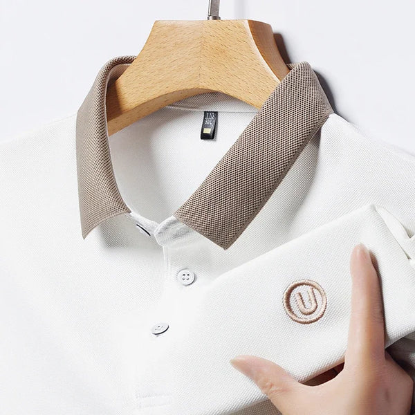 Men's Polo Shirts | Cotton Casual Polo with Embroidered Design | Breathable Comfort for Any Occasion 0