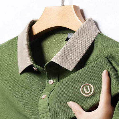 Men's Polo Shirts | Cotton Casual Polo with Embroidered Design | Breathable Comfort for Any Occasion 1
