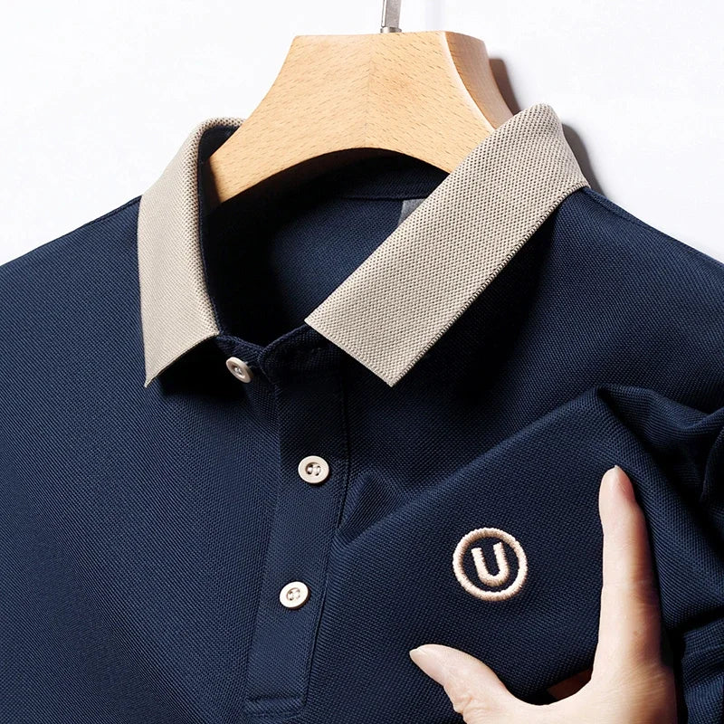 Men's Polo Shirts | Cotton Casual Polo with Embroidered Design | Breathable Comfort for Any Occasion 4