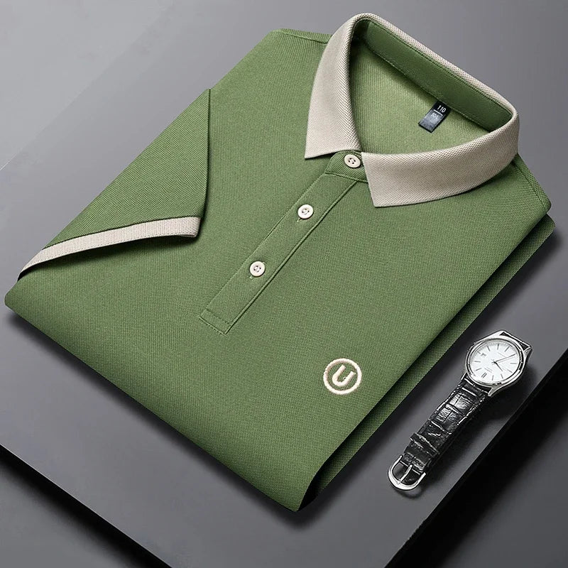 Men's Polo Shirts | Cotton Casual Polo with Embroidered Design | Breathable Comfort for Any Occasion 6