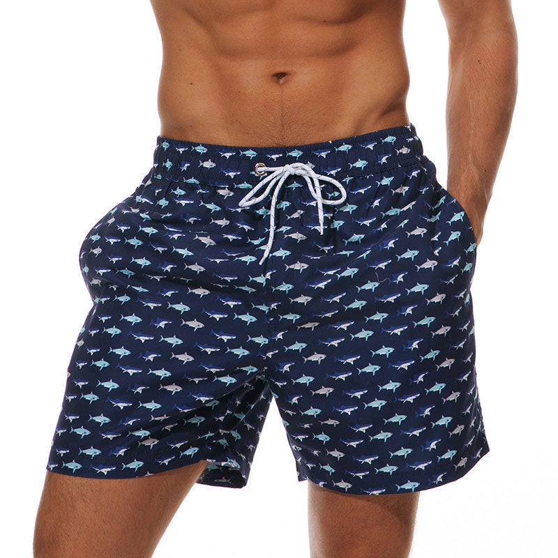 Men’s Quick-Dry Printed Swim Shorts Holiday Beach Trunks 0