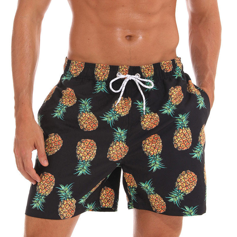 Men’s Quick-Dry Printed Swim Shorts Holiday Beach Trunks 1