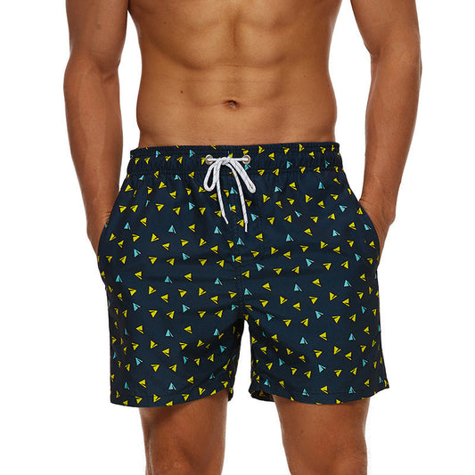 Men’s Quick-Dry Printed Swim Shorts Holiday Beach Trunks 4