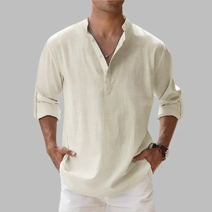 Men’s Relaxed Linen Cotton Summer Shirt 2