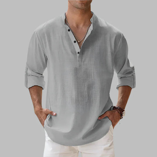 Men’s Relaxed Linen Cotton Summer Shirt 4