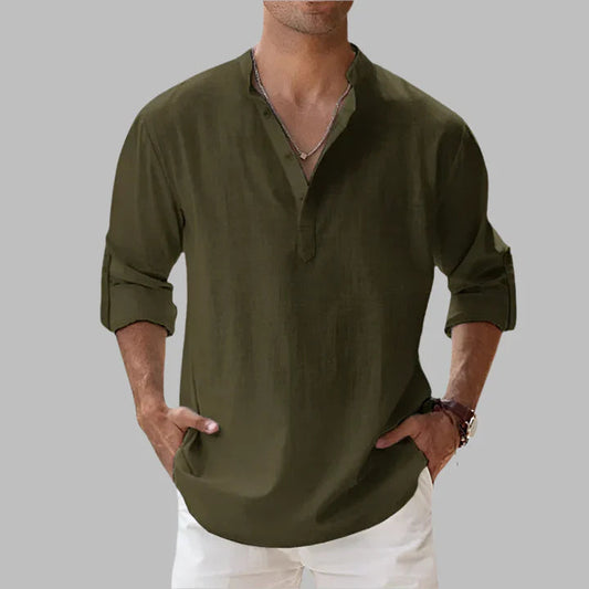 Men’s Relaxed Linen Cotton Summer Shirt 5