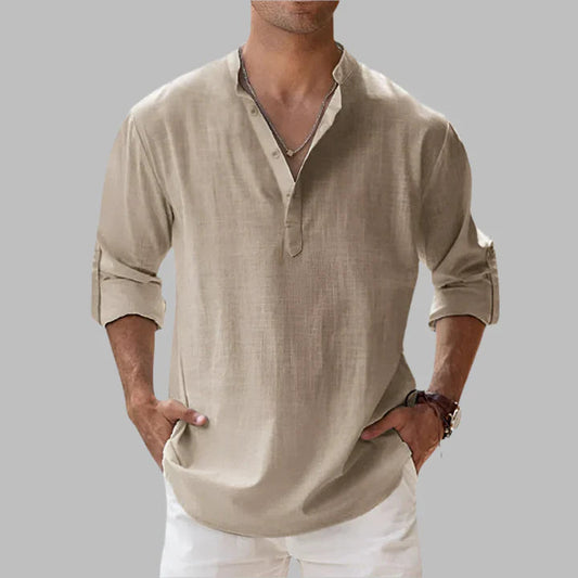 Men’s Relaxed Linen Cotton Summer Shirt 6