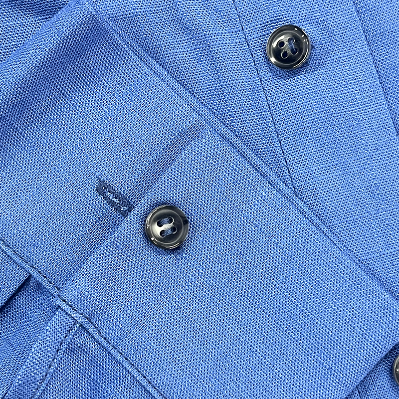 Men's Relaxed Long-Sleeve Shirt with Lapel Collar 3