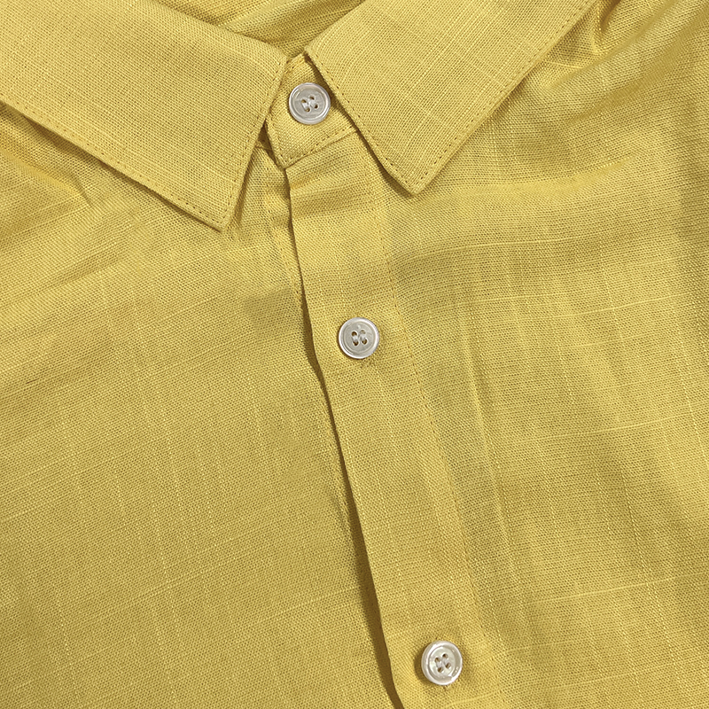 Men's Relaxed Long-Sleeve Shirt with Lapel Collar 5