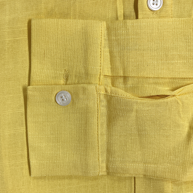 Men's Relaxed Long-Sleeve Shirt with Lapel Collar 6
