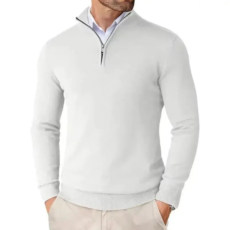Men's Slim Fit Quarter Zip Sweater 7