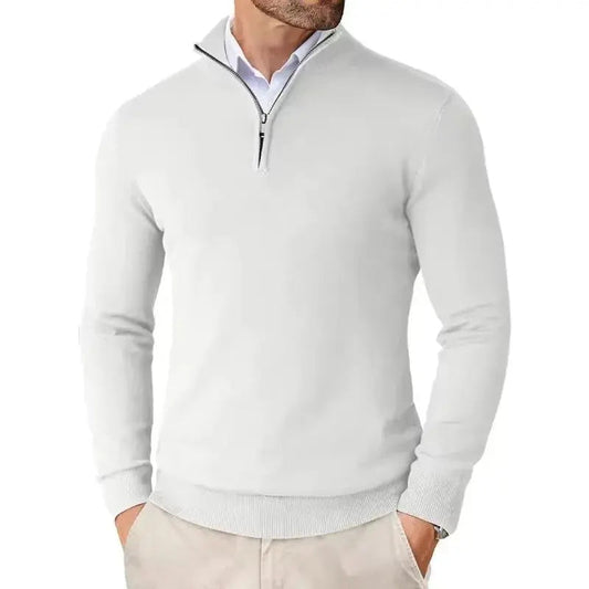 Men's Slim Fit Quarter Zip Sweater 7
