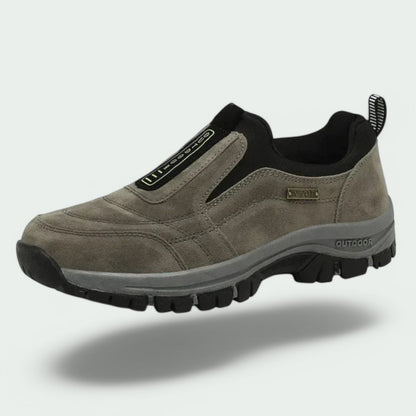 Men's Slip-On Suede Sneakers with Elastic Gores and Lug Outsole 3