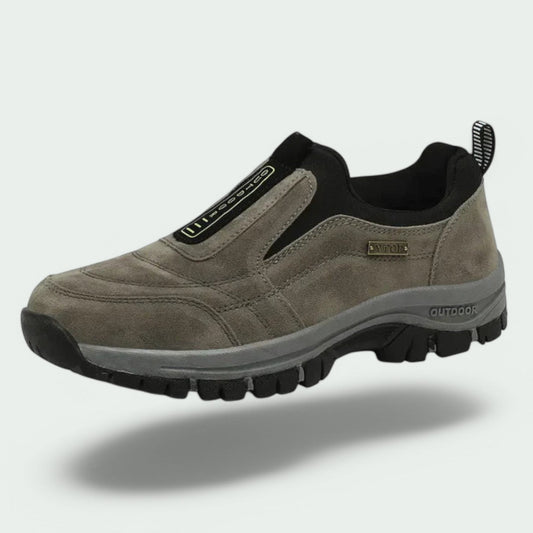 Men's Slip-On Suede Sneakers with Elastic Gores and Lug Outsole 3