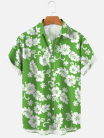 Men’s Tropical Hawaiian Holiday Shirt Short Sleeve Beach Button-Up 0