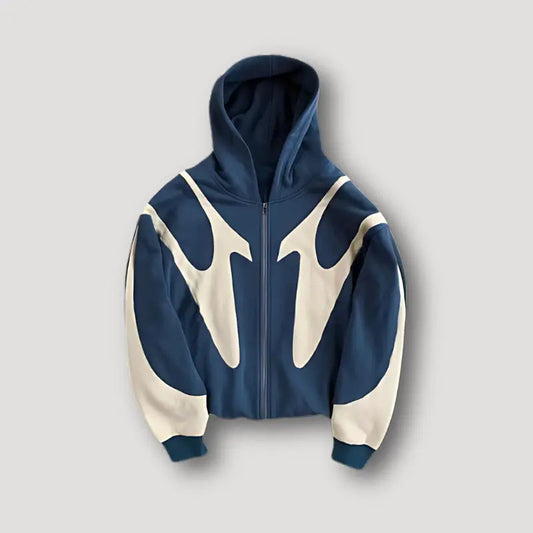 Men's Urban Streetwear Zip Hoodie 0