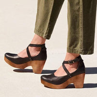Mia | Chic Black Wedge Heels for Women 0