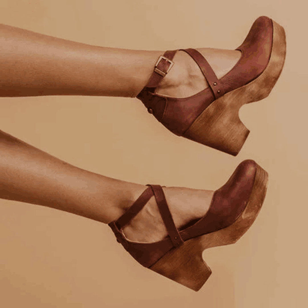 Mia | Chic Black Wedge Heels for Women 1