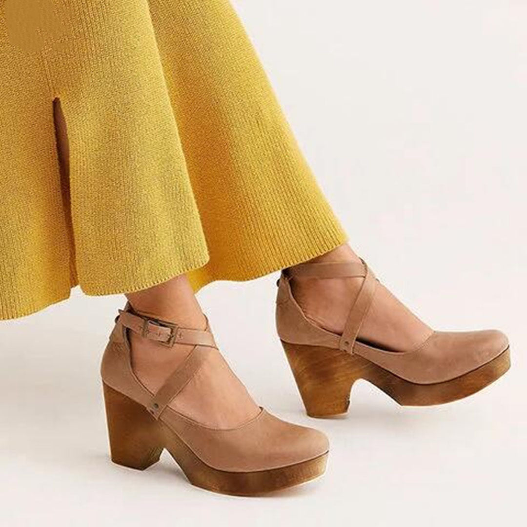 Mia | Chic Black Wedge Heels for Women 5