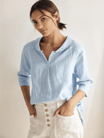 Mia | Effortless Relaxed Linen Women's Top 0