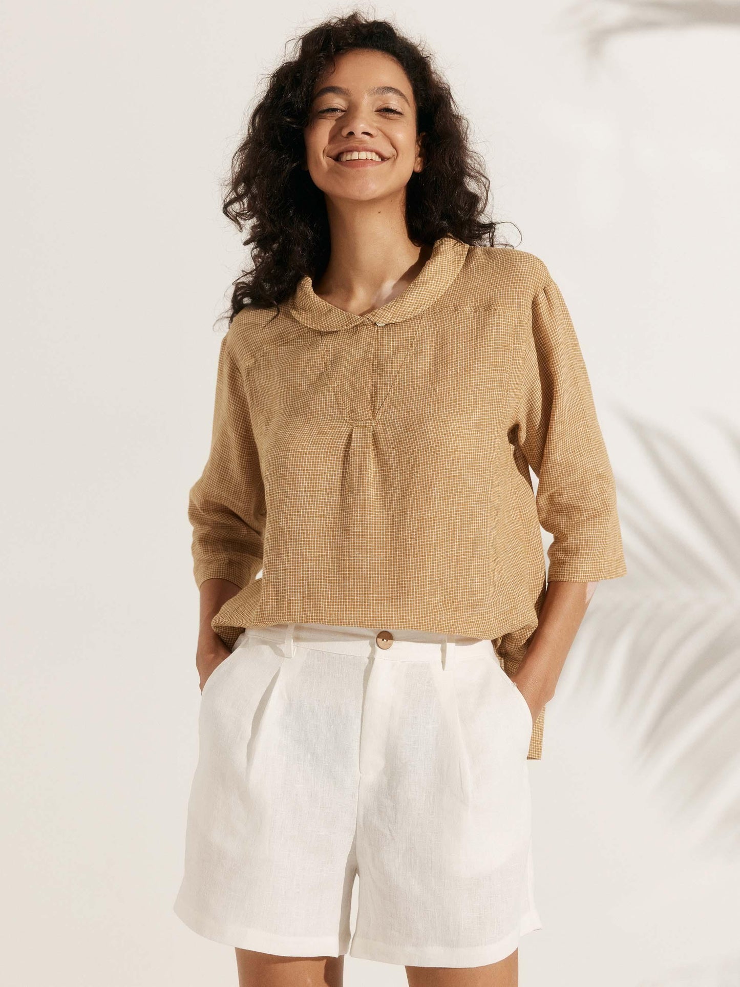 Mia | Effortless Relaxed Linen Women's Top 10
