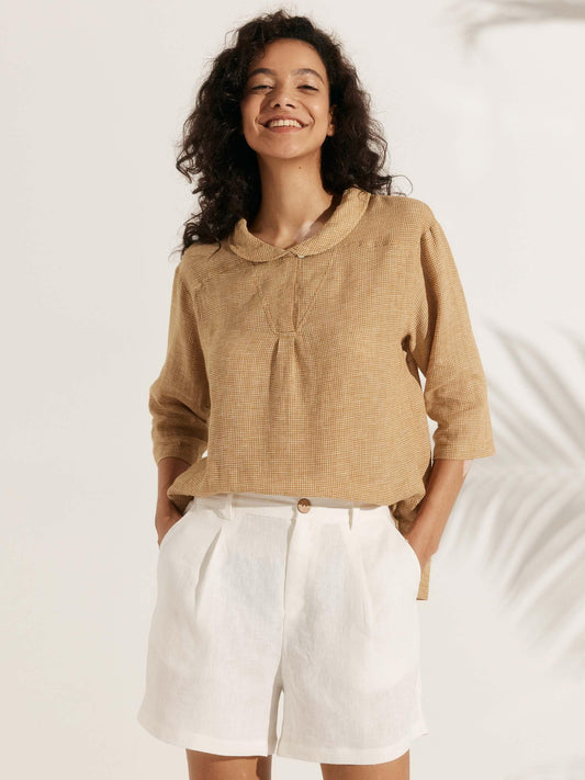 Mia | Effortless Relaxed Linen Women's Top 10
