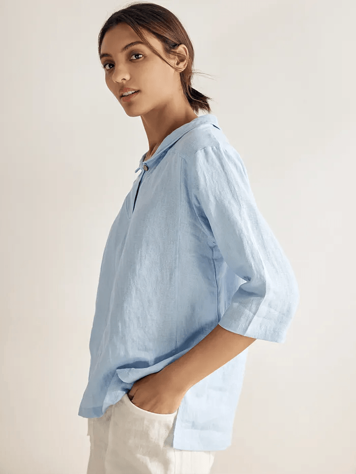Mia | Effortless Relaxed Linen Women's Top 5