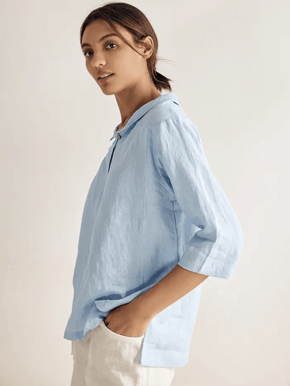Mia | Effortless Relaxed Linen Women's Top 5