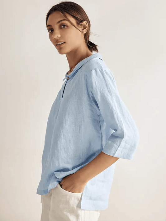 Mia | Effortless Relaxed Linen Women's Top 5
