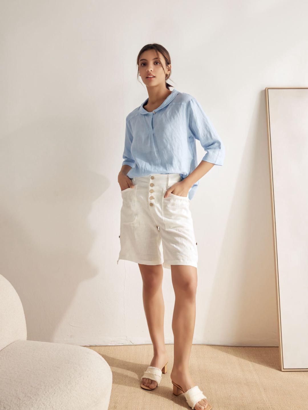 Mia | Effortless Relaxed Linen Women's Top 7