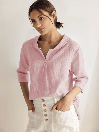 Mia | Effortless Relaxed Linen Women's Top 8