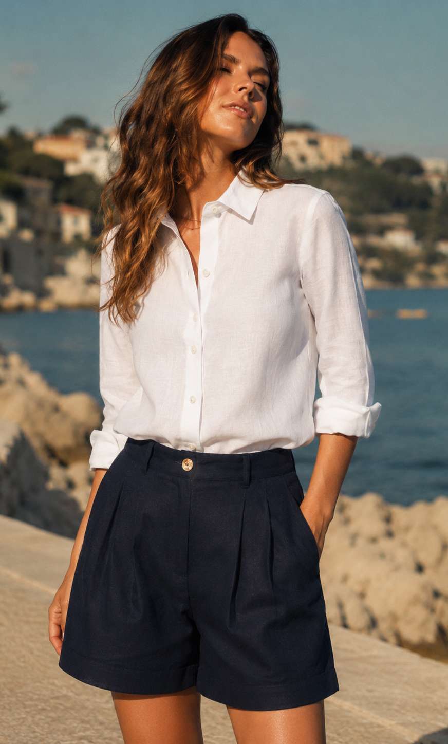 Mia | Stylish Breathable Linen Women's Shirt 14