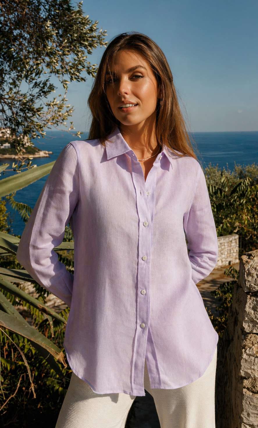 Mia | Stylish Breathable Linen Women's Shirt 16