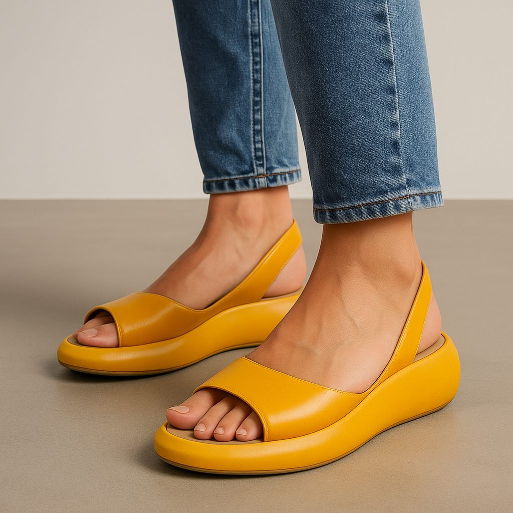 Mia | Stylish Chunky Platform Slingback Sandals 0