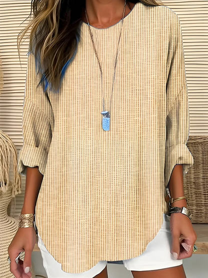 Mia | Stylish Vertical Stripe Blouse for Women 1