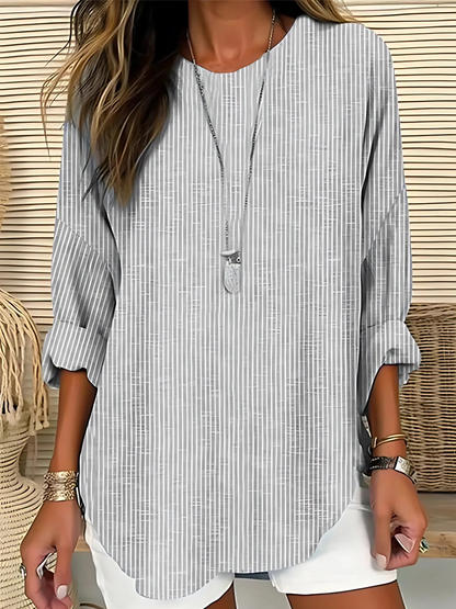 Mia | Stylish Vertical Stripe Blouse for Women 2