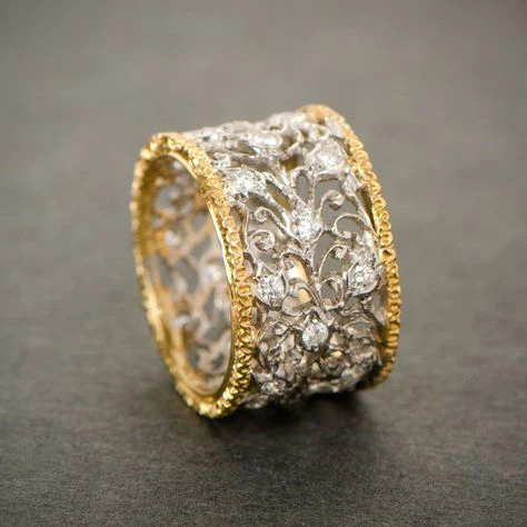 Mika - Vintage Ivy Band with Zirconia 0