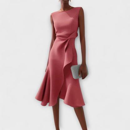 Mila | Ruffle Midi Cocktail Dress 3