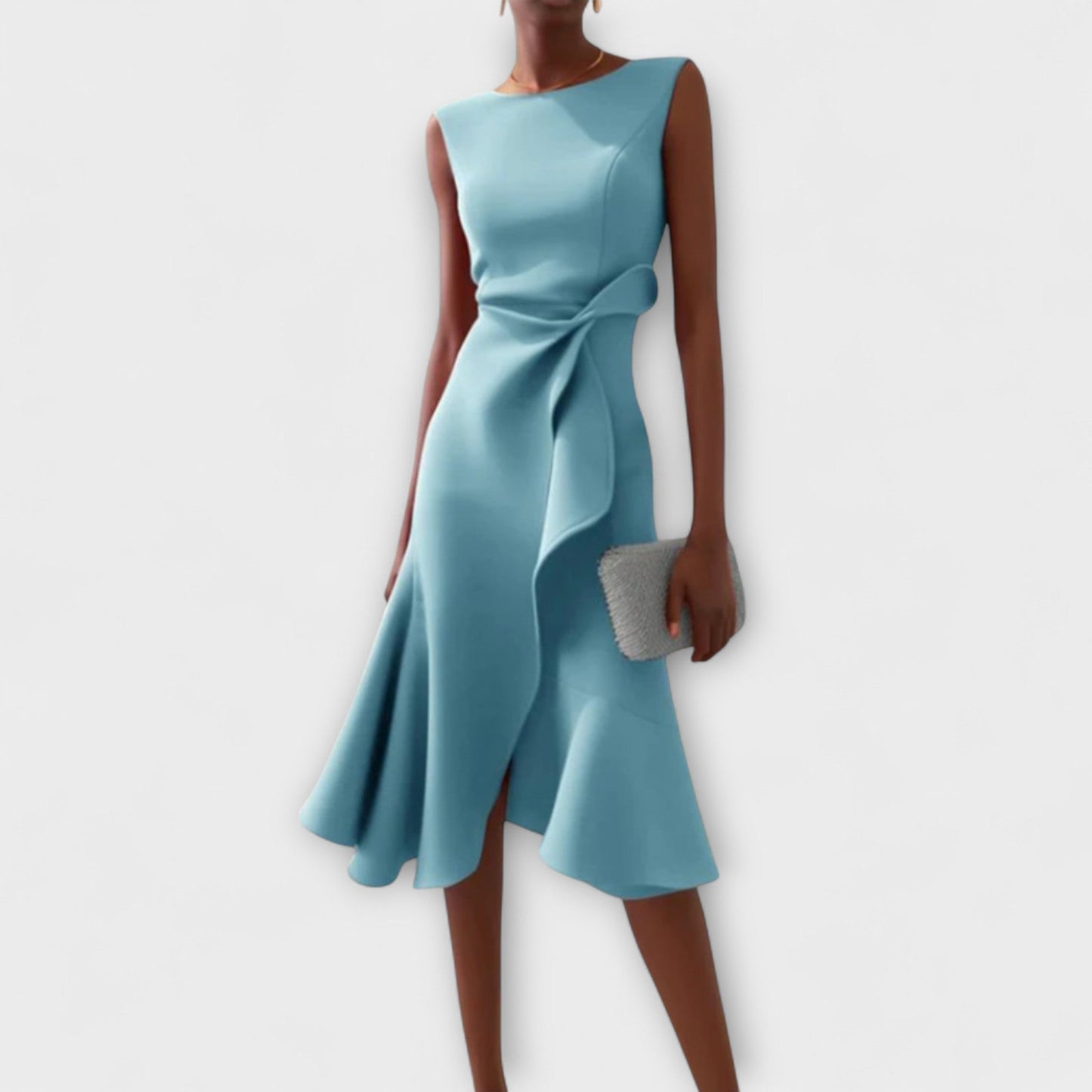 Mila | Ruffle Midi Cocktail Dress 4