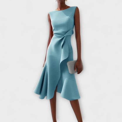 Mila | Ruffle Midi Cocktail Dress 4