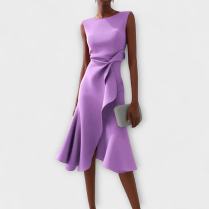 Mila | Ruffle Midi Cocktail Dress 5