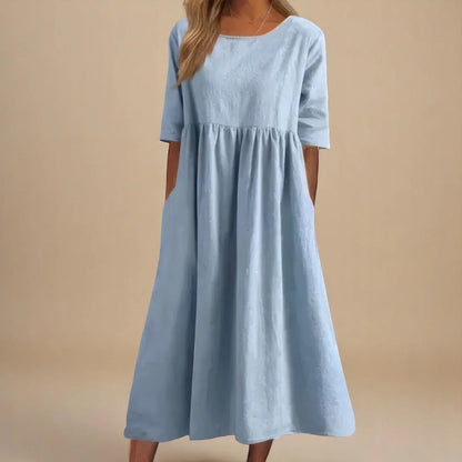 Miranda | Classic Mid Sleeve Dress 0